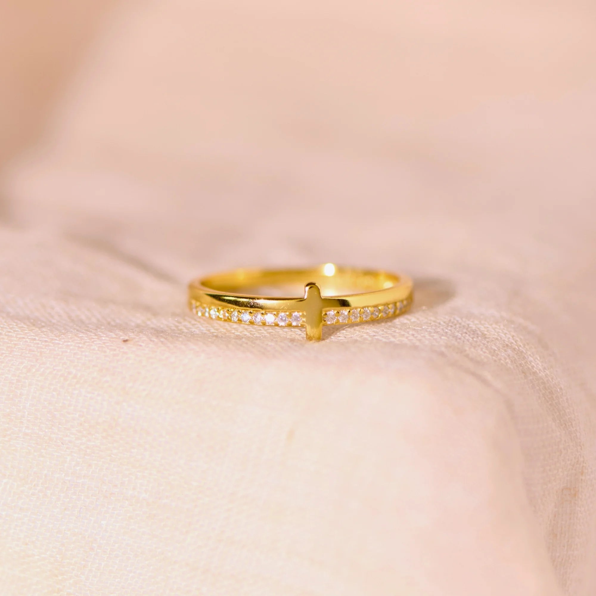 Let Go, Let God - Cross Band Ring