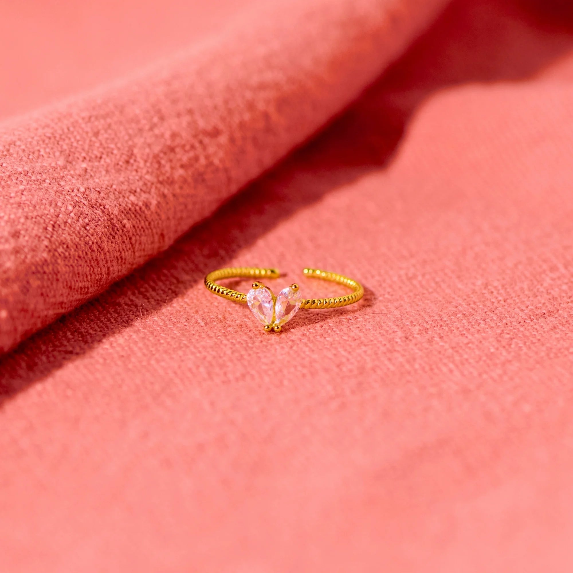 To My Bestie - Diamond Heart Ring