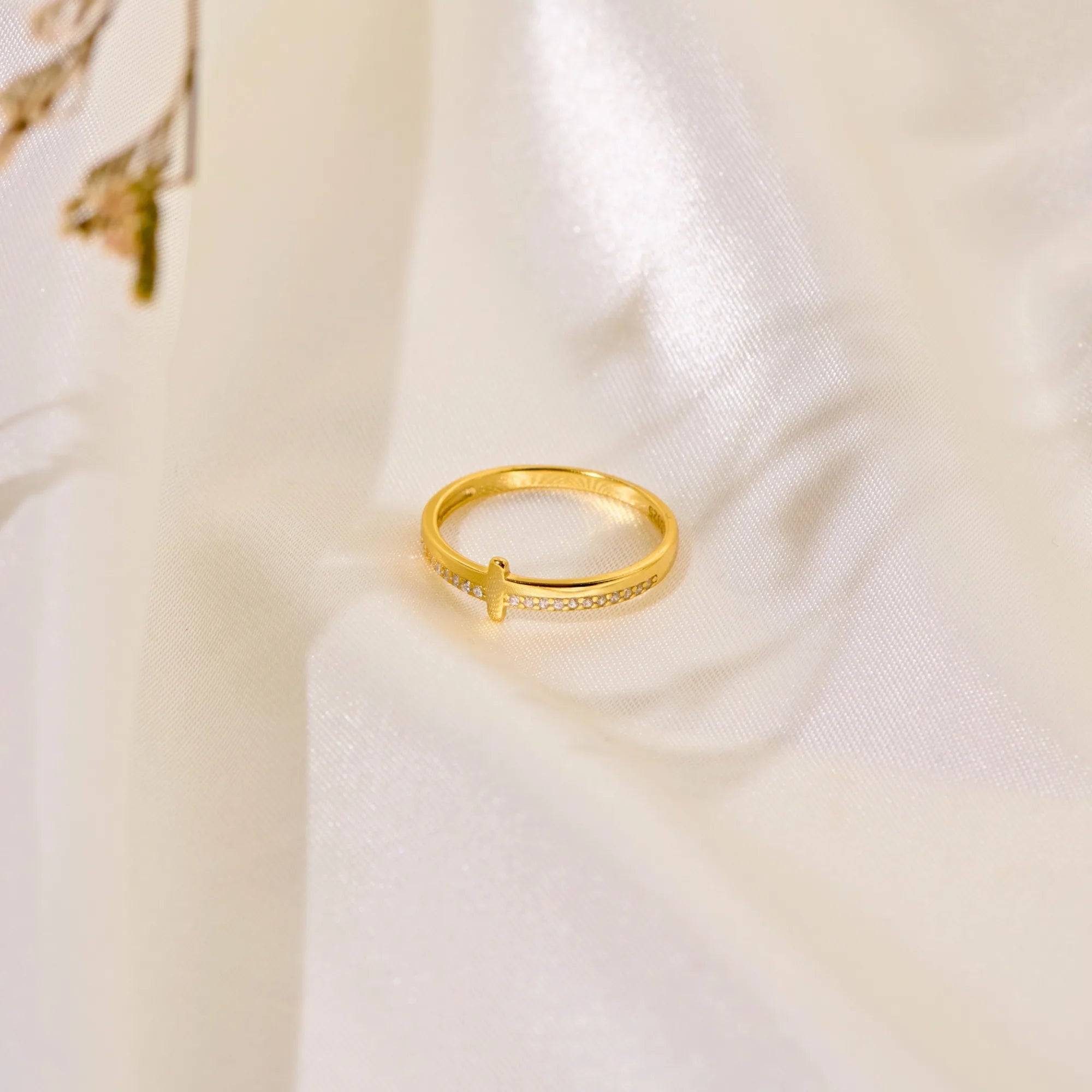 Let Go, Let God - Cross Band Ring