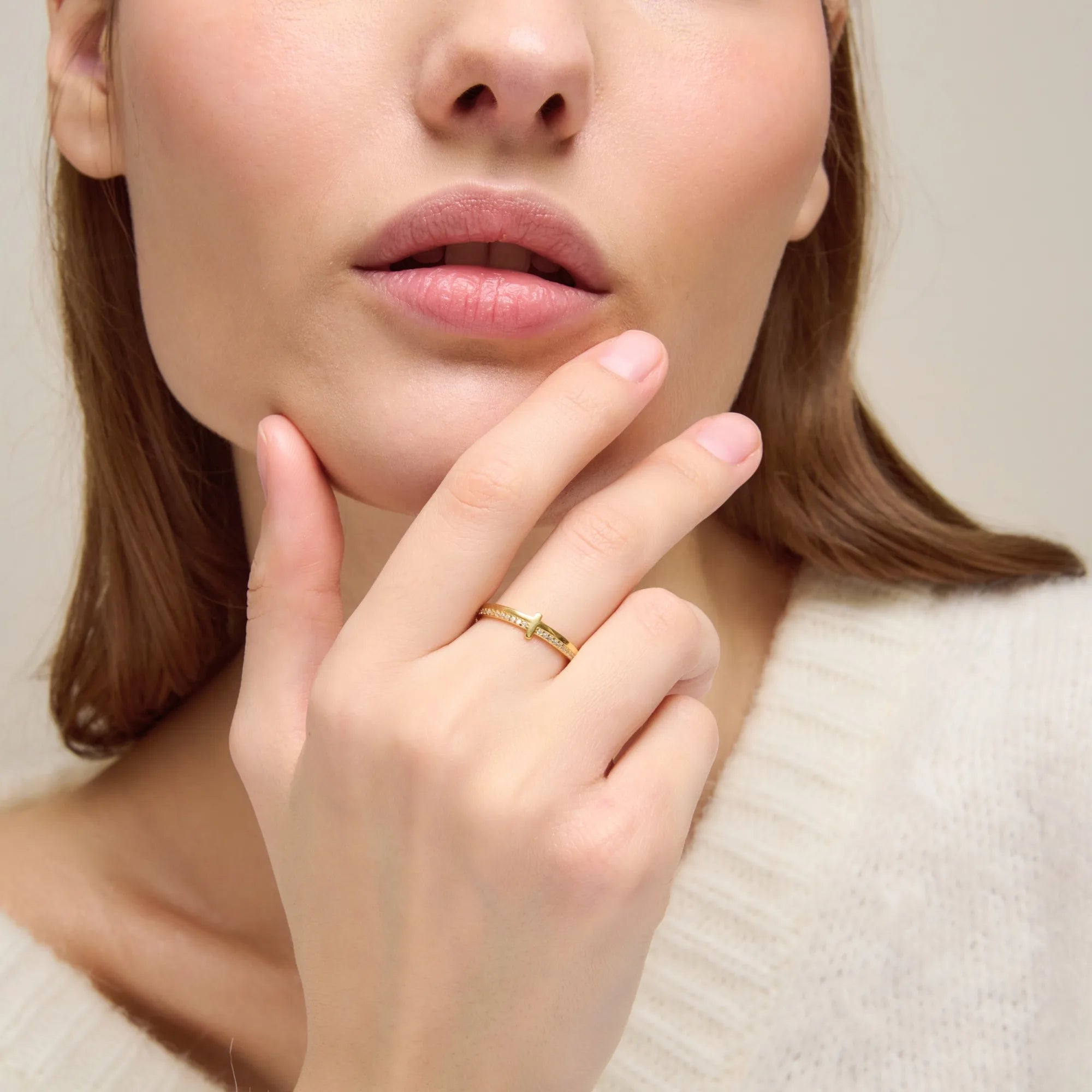 Let Go, Let God - Cross Band Ring