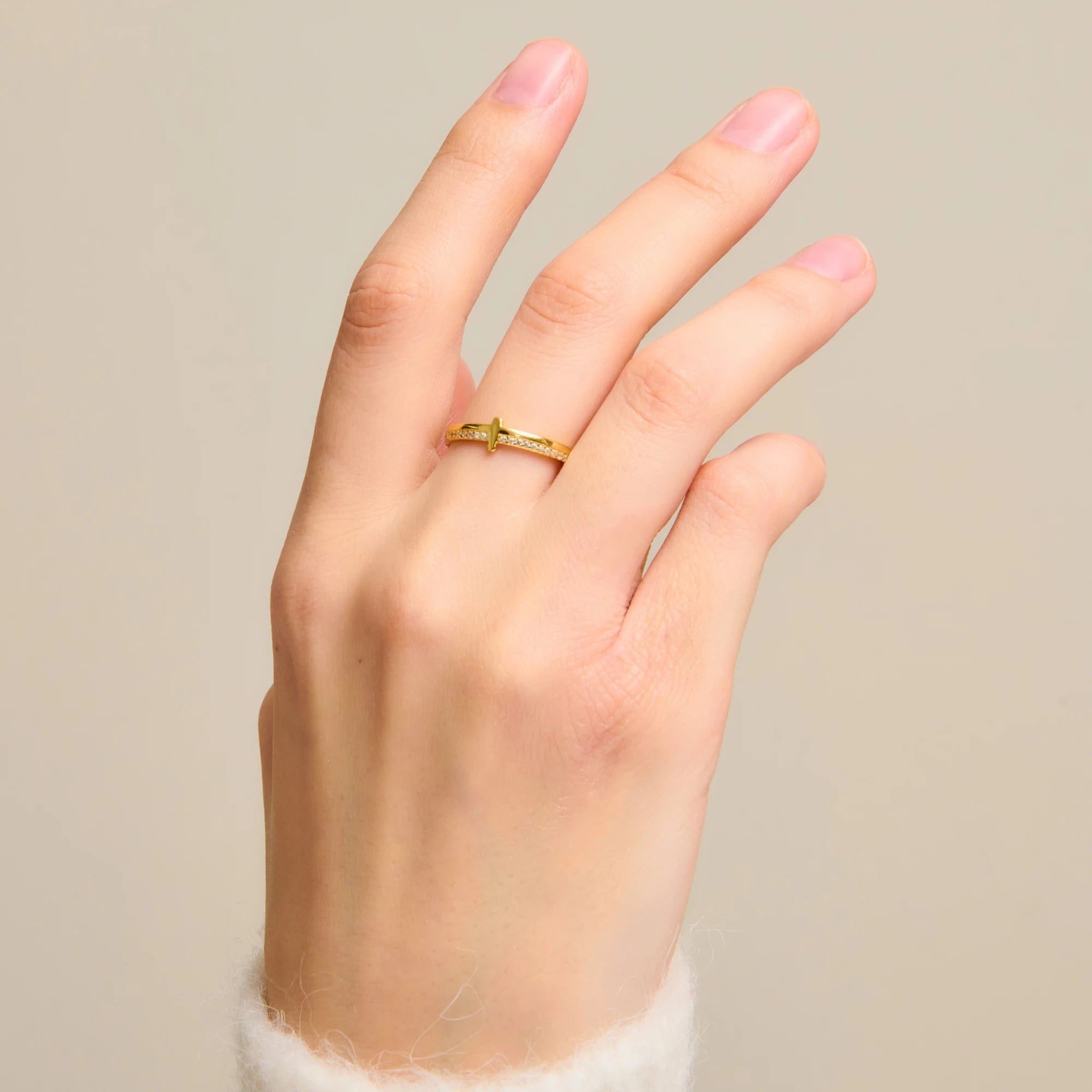 Let Go, Let God - Cross Band Ring