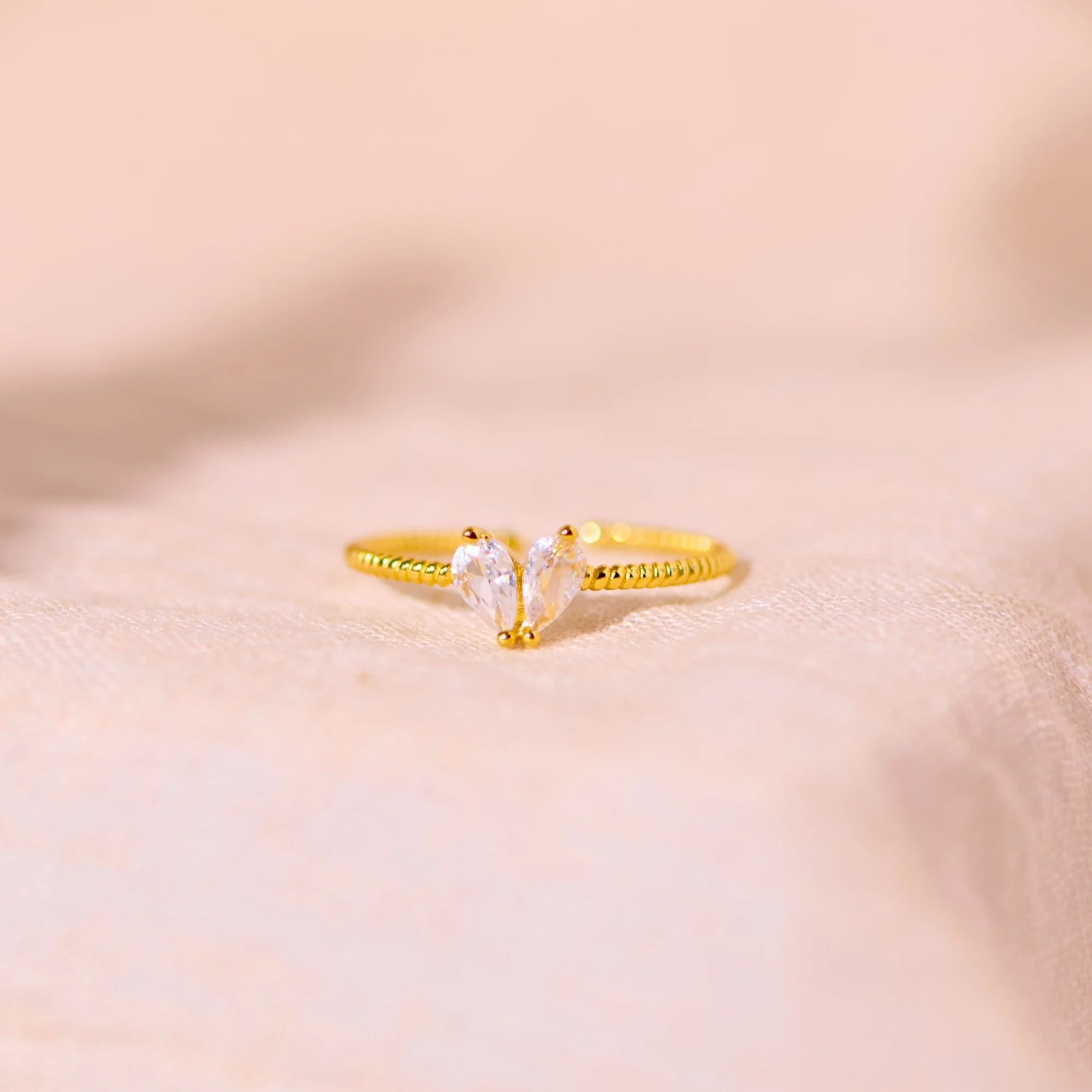 To My Bestie - Diamond Heart Ring